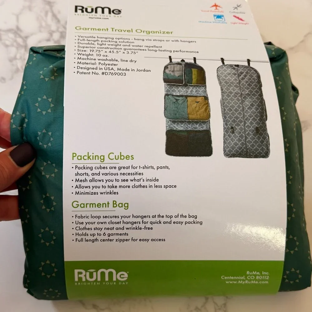 RuMe Garment Travel Organizer Bag | Perfect for Travel